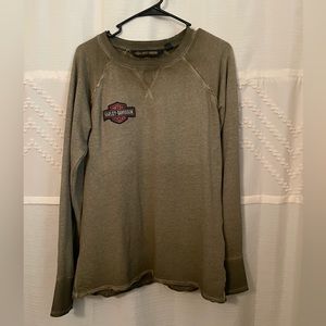 Harley Davison distressed sweater